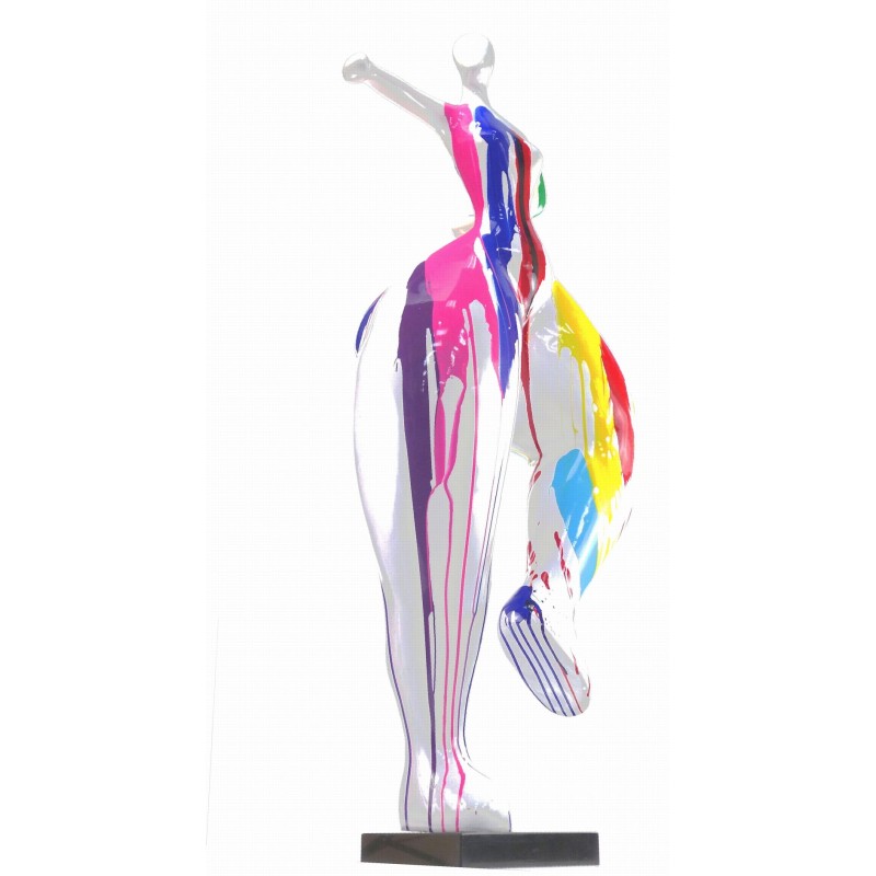 Escultura decorativa de estatua WOMAN ELEGANTE en resina H138 cm (Multicolor) - image 43751