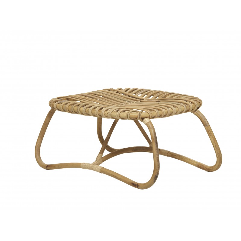 Coffee table, natural rattan bean BOUCLE vintage style - image 44312