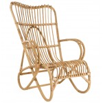 MARLENE chair in vintage style natural rattan