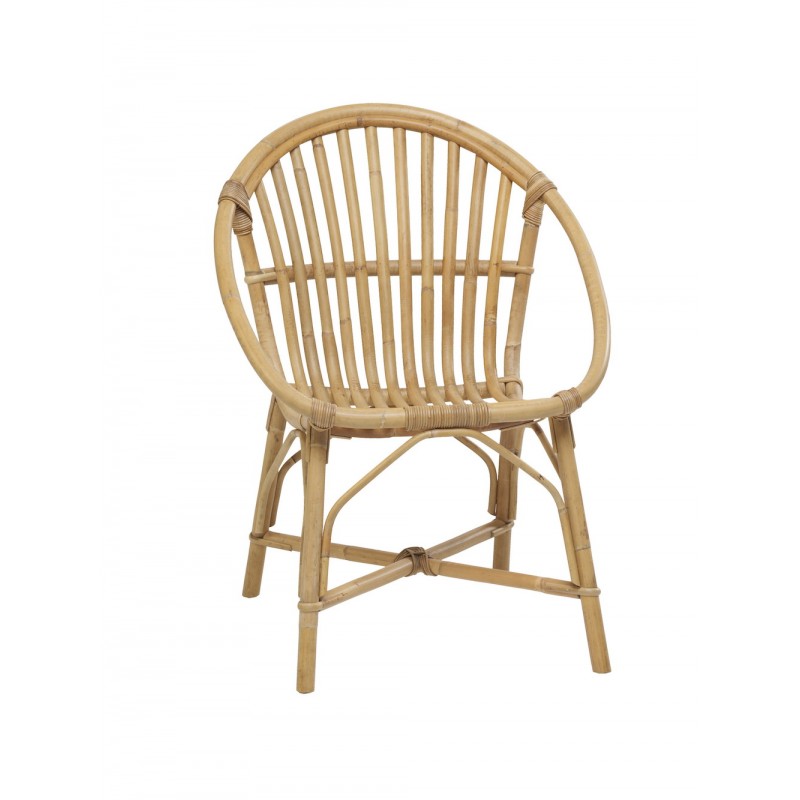 Bruno vintage style natural rattan chair - image 44319