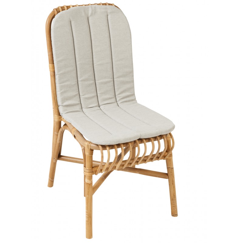 Fabric VALERIE chair cushion (light grey) - image 44323