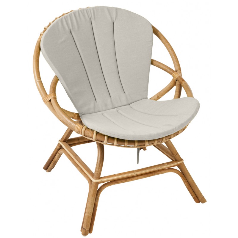BRIGITTE chair cushion in fabric (light grey) - image 44335