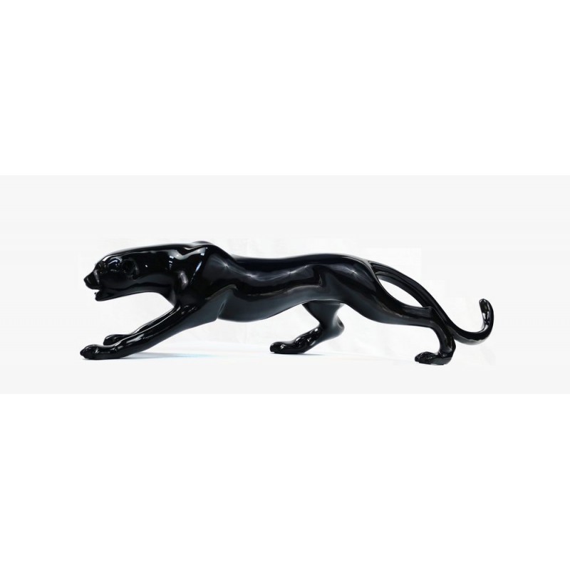 Statue Harz (schwarz) Panther Design dekorative Skulptur H19 - image 44411