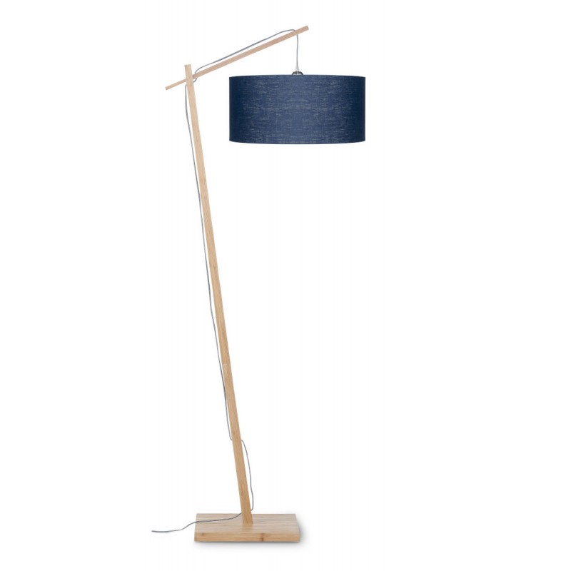 ANDES green linen lamp (natural, blue jeans) - image 44428