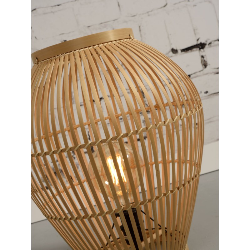 Lámpara de mesa, lámpara de pie de bambú SMALL (H50) TUVALU (natural) - image 44965