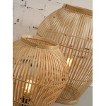 Tischleuchte, Bambus-Stehleuchte XL (H70) TUVALU (natürlich)