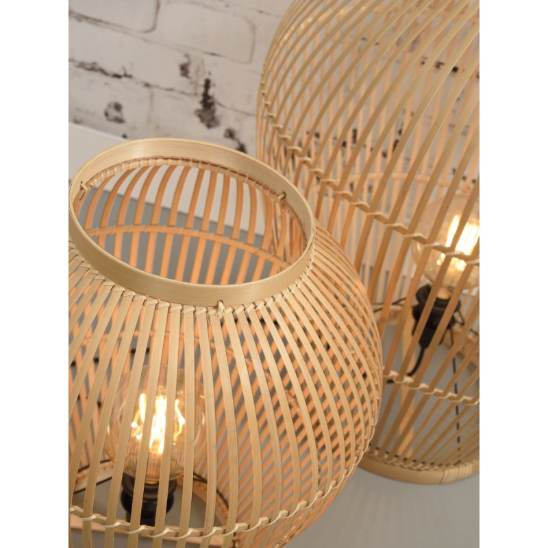 Lampe de table, lampe de sol en bambou XL (H70) TUVALU (naturel) - image 44983