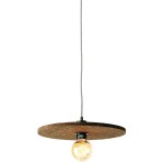 ALGARVE cork suspension lamp (dark brown)