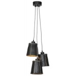 AMAZON SMALL 3 lampshade recycled tire suspension lamp (black)
