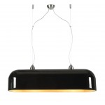 Lámpara de suspensión de bambú HALONG XL (negro)