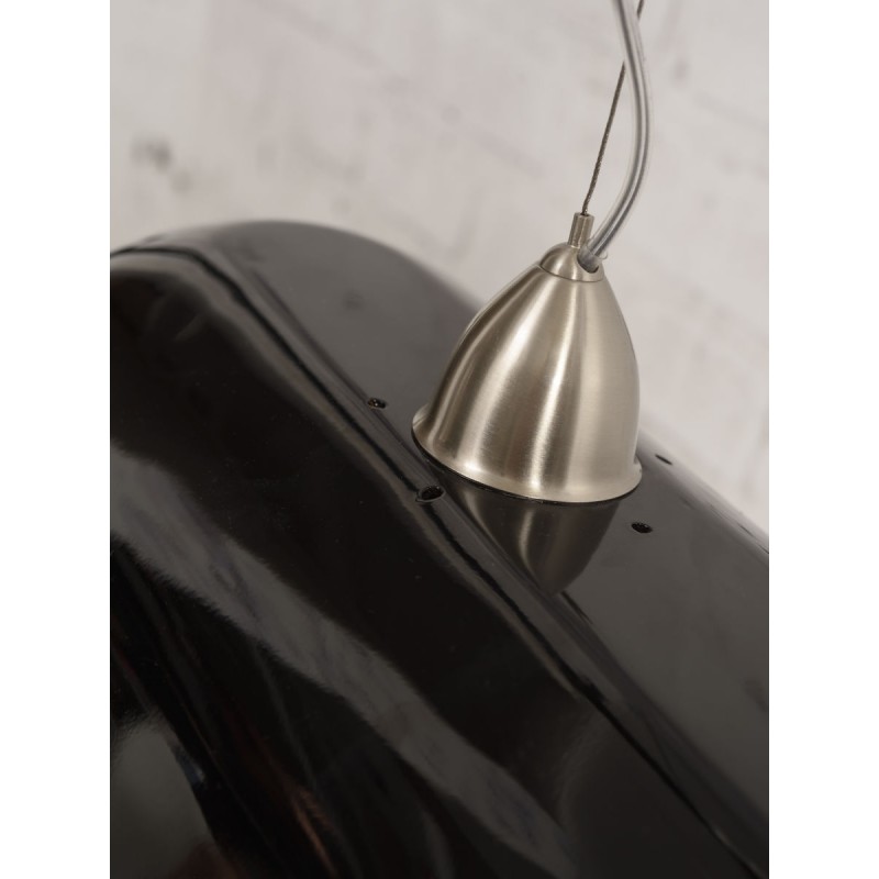 HALONG XL bamboo suspension lamp (black) - image 45152