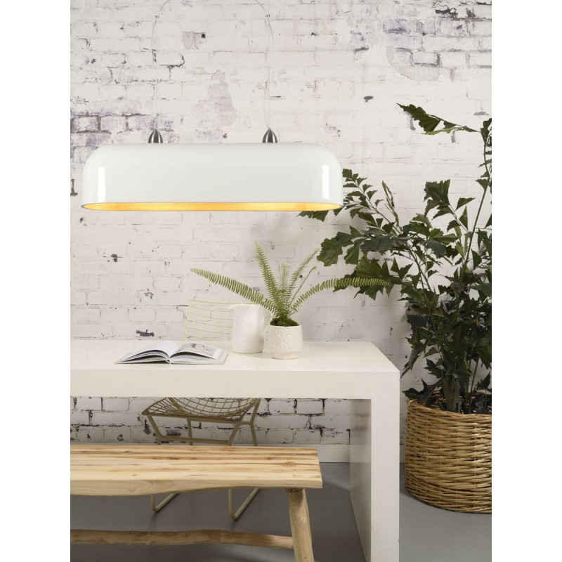 Lampe à suspension en bambou HALONG XL (blanc) - image 45158