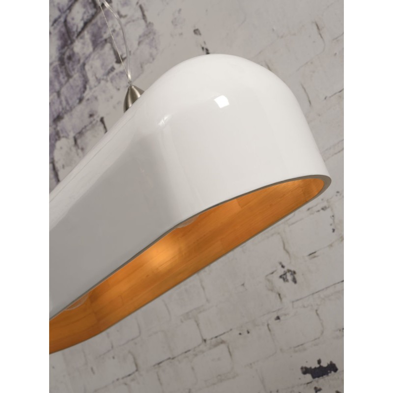 Lámpara de suspensión de bambú HALONG XL (blanco) - image 45161