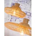 KaLAHARI XL 2 paralume (naturale) lampada in rattan