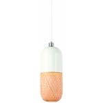 MEKONG oval bamboo suspension lamp (40 cm) (white, natural)
