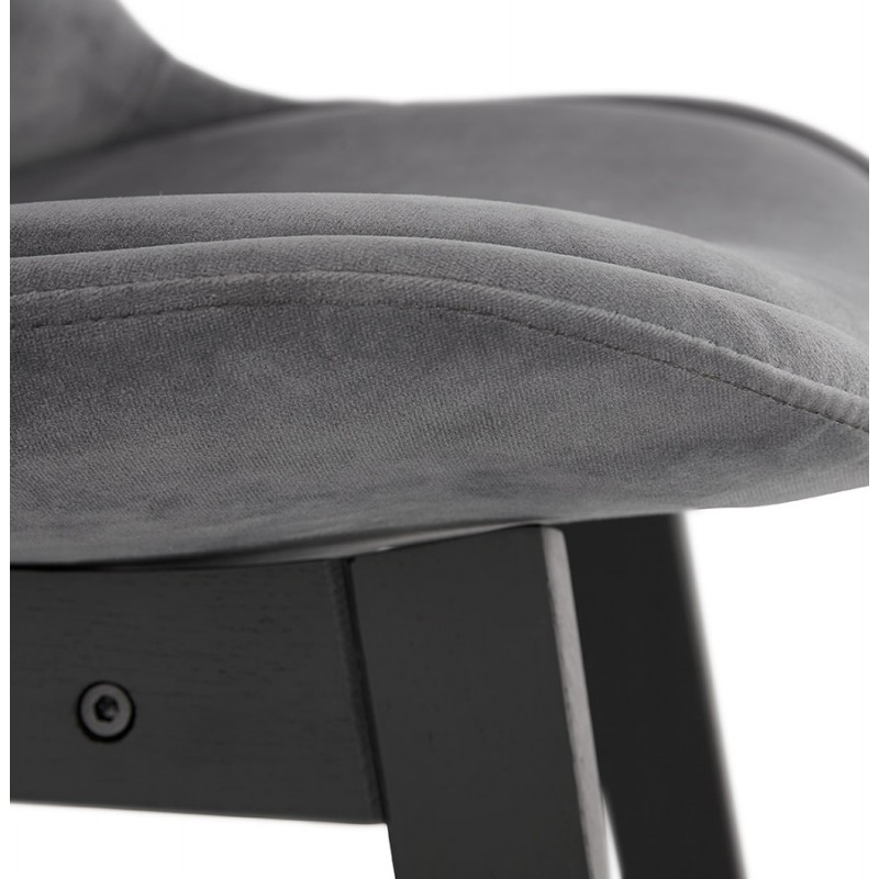 Design del set di barre a mezza altezza in velluto nero piedi CAMY MINI (grigio) - image 46109