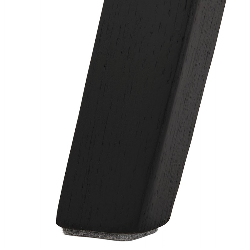 Mid-height bar set design in velvet black feet CAMY MINI (grey) - image 46111