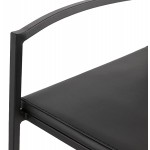 Industrielle Mittelhöhe Bar Bar Pad stapelbare schwarze Füße LOIRET MINI (schwarz)