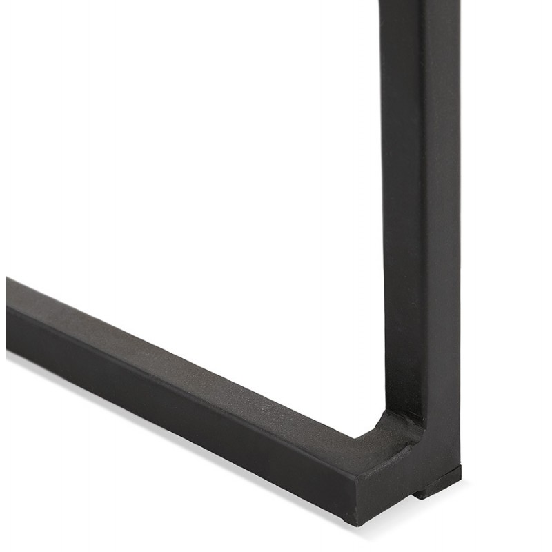 Almohadilla industrial de barra de barra de altura media apilable pies negros LOIRET MINI (negro) - image 46201