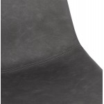Silla de barra vintage pies negros vintage JOE (gris oscuro)
