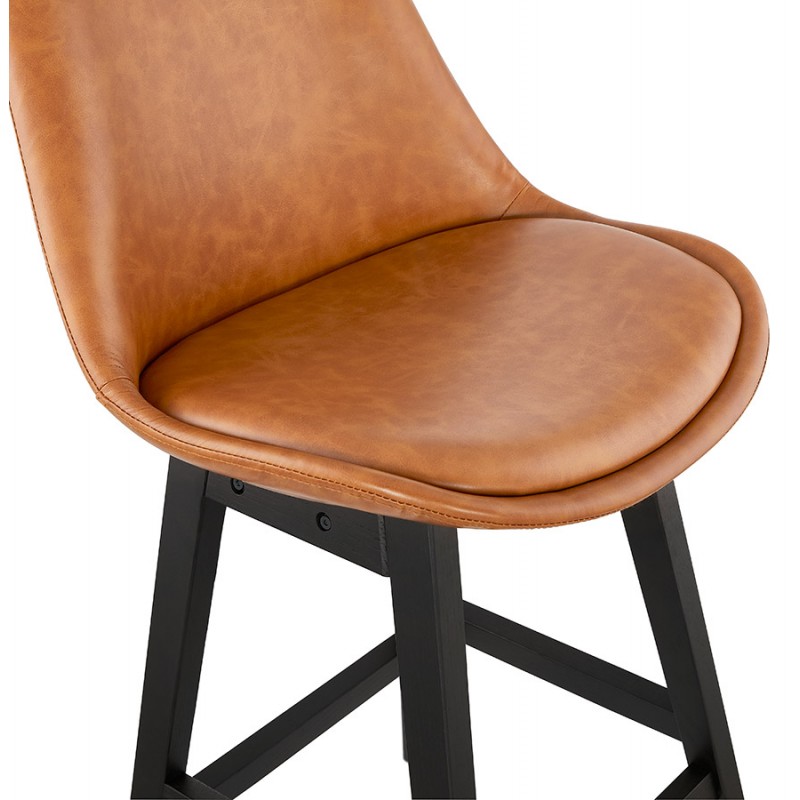 Bar set design bar chair bar black feet DAIVY (light brown) - image 46330