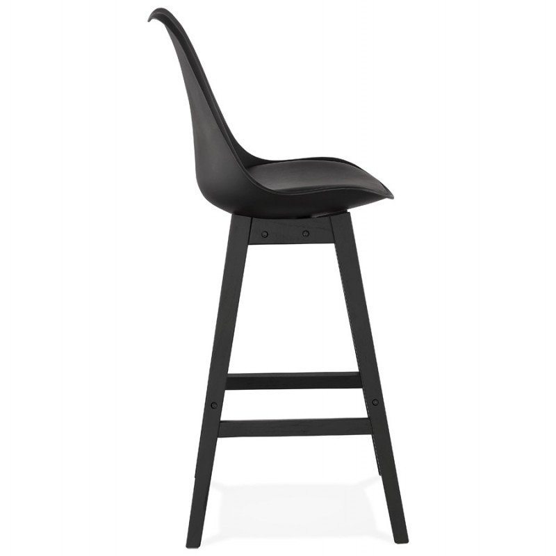 Taburete de bar silla de bar pies negros DYLAN (negro) - image 46364