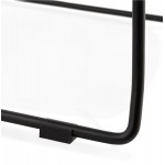 Silla de bar apilable de diseño de taburete de bar en tela DOLY (gris claro)