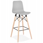 FAIRY Scandinavian design bar stool (light grey)