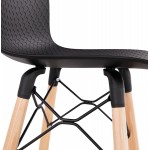 FAIRY Scandinavian design bar stool (black)