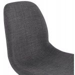 Tabouret de barra de diseño escandinavo en tejido PAOLO (gris oscuro)