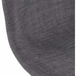 Scandinavian design bar tabouret in PAOLO fabric (dark grey)