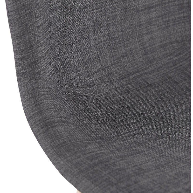 Tabouret bar di design scandinavo in tessuto PAOLO (grigio scuro) - image 46919