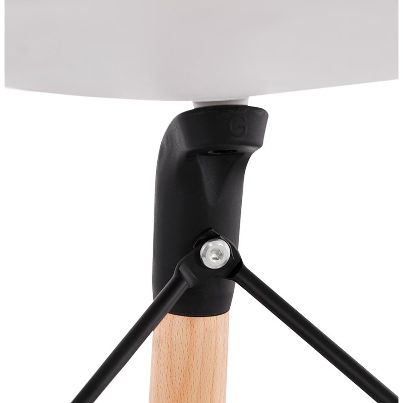PACO Scandinavian design bar stool (white) - image 46954