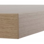 Table haute mange-debout design en bois pieds métal noir LUCAS (finition naturelle)