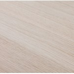 Hoher Tisch essen-up Holz design weiß Metall Fuß LUCAS (natürliche Oberfläche)