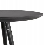 High table eats-up wooden design wooden feet CHLOE (black)