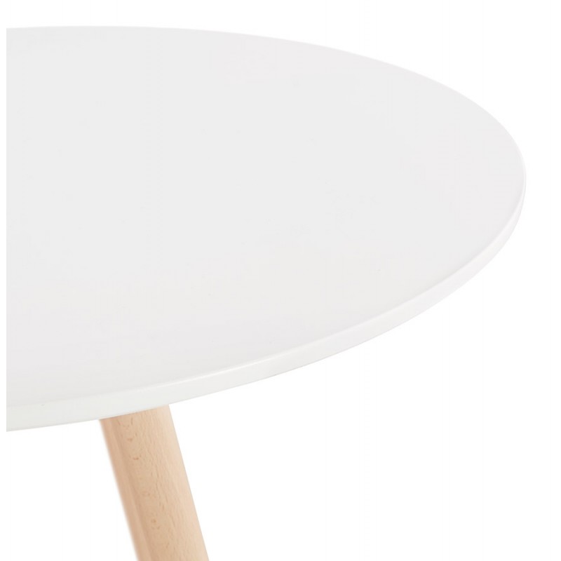 Tavolo alto mangiare-up disegno in legno piedi legno colore naturale CHLOE (bianco) - image 47106