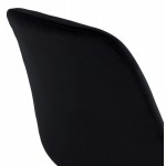 Silla de diseño escandinavo LeONORA (negro) en calzado de color natural