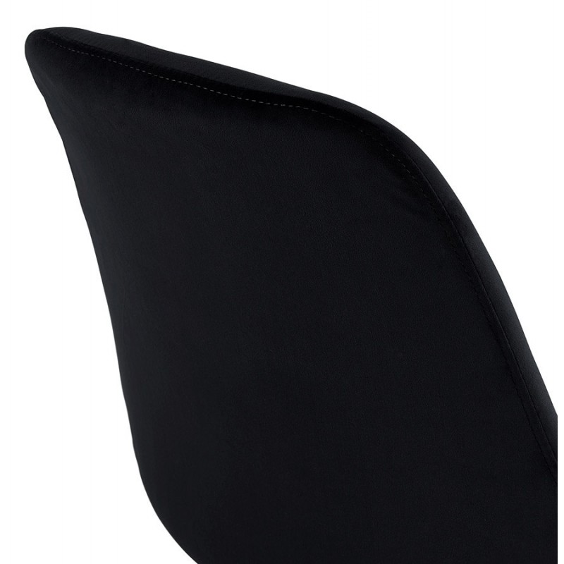 LeONORA (nero) Sedia di design scandinavo in calzature color naturale - image 47128