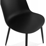 Chaise design et contemporaine MANDY (noir)