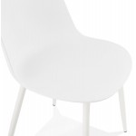 MANDY Design und zeitgenössischer Stuhl (weiß)