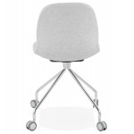 Office chair on MARYA fabric wheels (light grey)