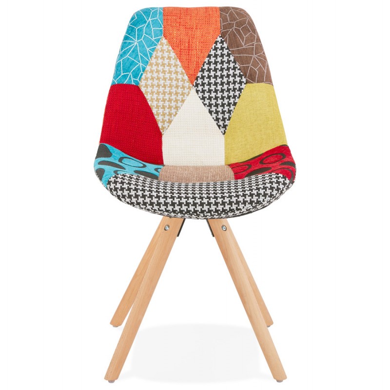 ManAO (multi-coloured) bohemian patchwork fabric fabric wood feet - image 47728
