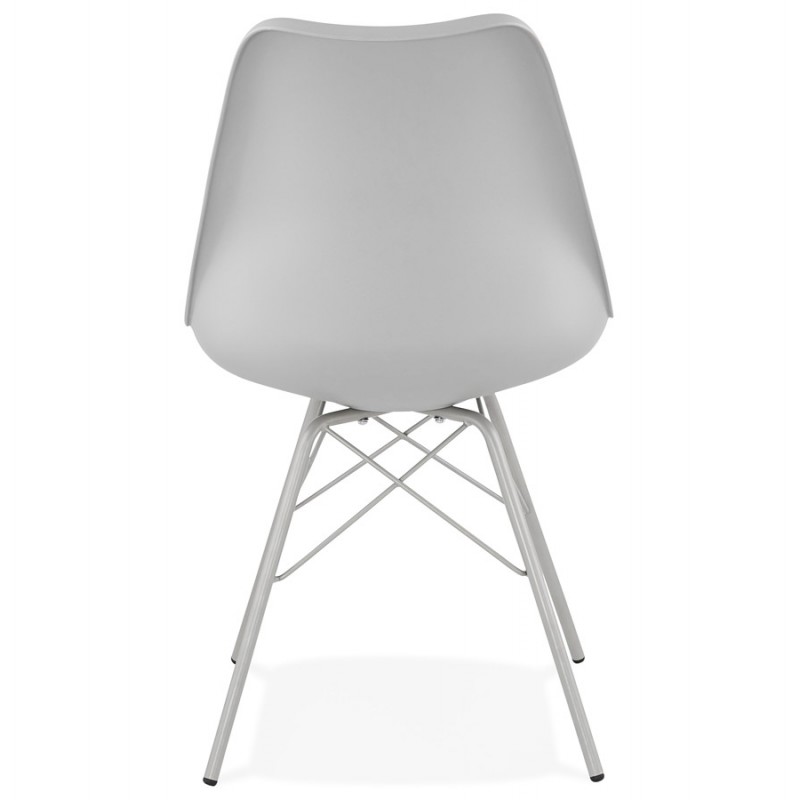 Sedia in stile industriale SANDRO (grigio chiaro) - image 47927