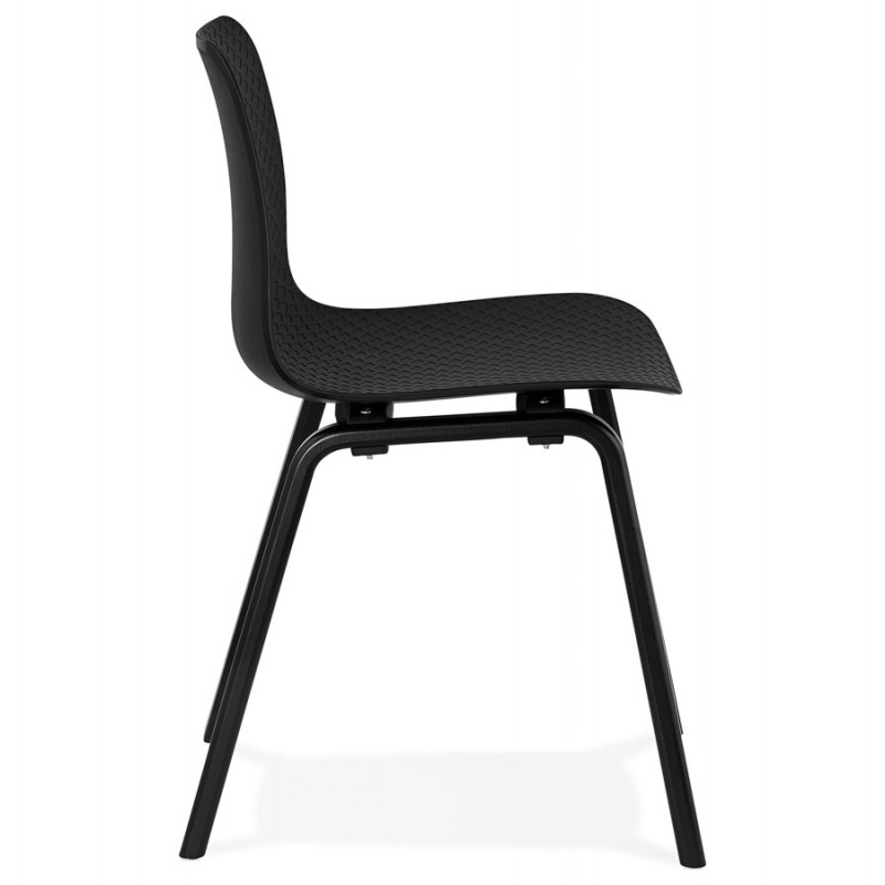 Sandy black wooden foot design chair (black) - image 47966