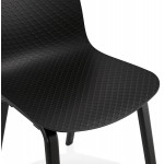 Sandy schwarz Holz Fuß Design Stuhl (schwarz)