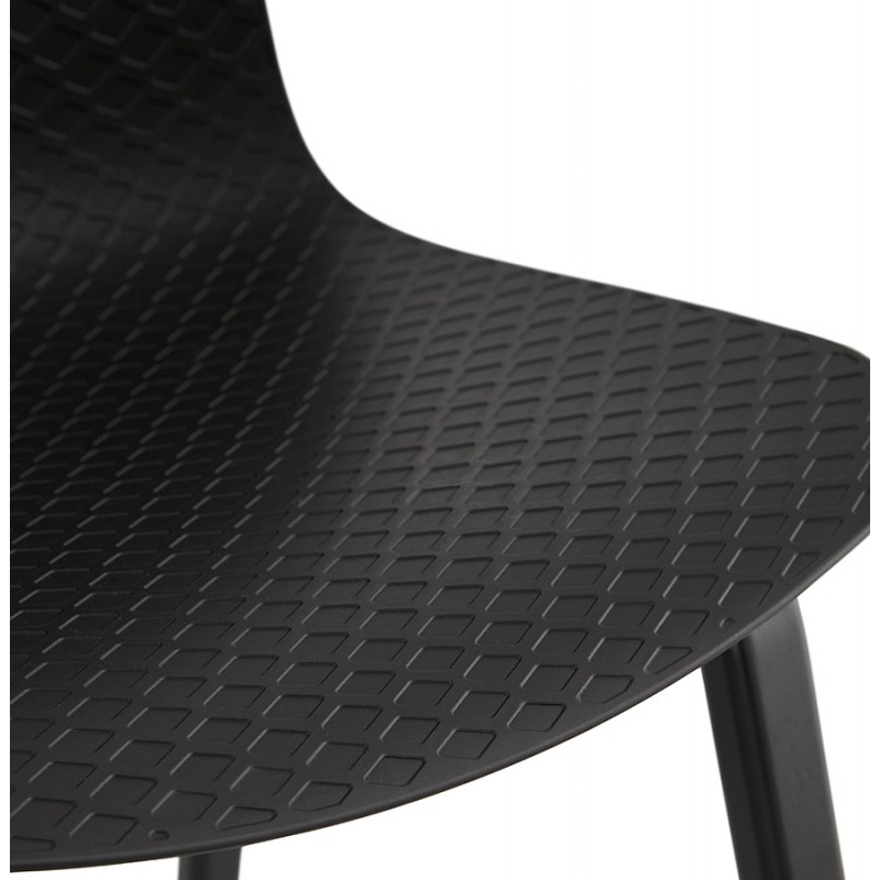 Sandy schwarz Holz Fuß Design Stuhl (schwarz) - image 47971