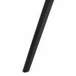 Silla de diseño de pie de madera negra sandy (gris claro)
