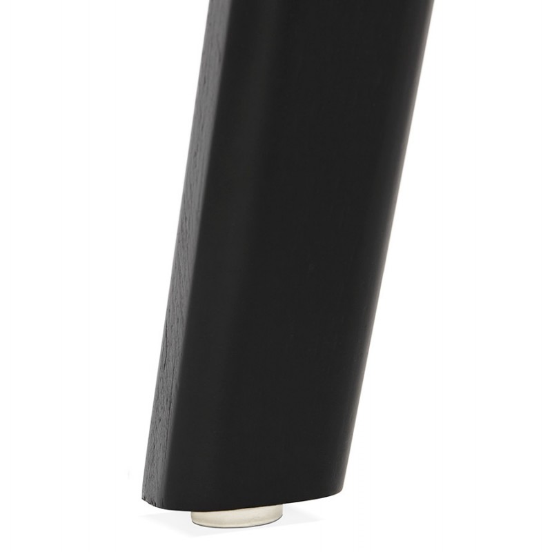 Silla de diseño de pie de madera negra sandy (gris claro) - image 48007