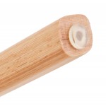 Silla de diseño escandinavo acabado natural pie de madera SANDY (blanco)